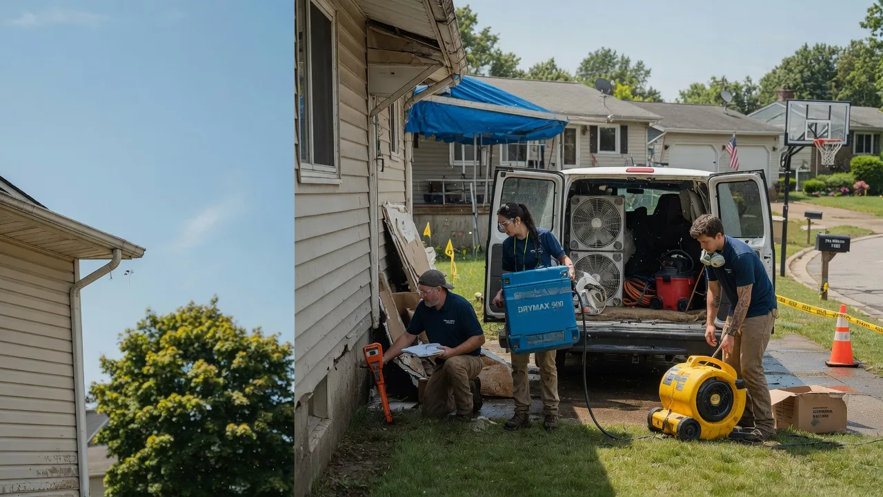 Ceiling Leak Cleanup in New Washington, OH near me
